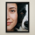 Cheek to Cheek Portrait black frame