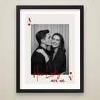 Lucky Card Photo Print black frame