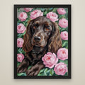Oil Painting Pet Portrait black frame
