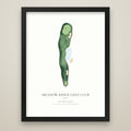 Signature Hole Print black frame