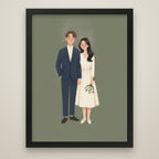 Storybook Portrait black frame