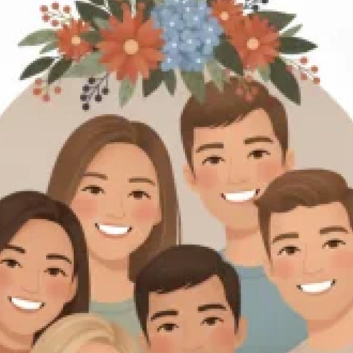 Bloom Family Portrait detail