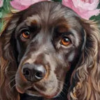 Oil Painting Pet Portrait detail