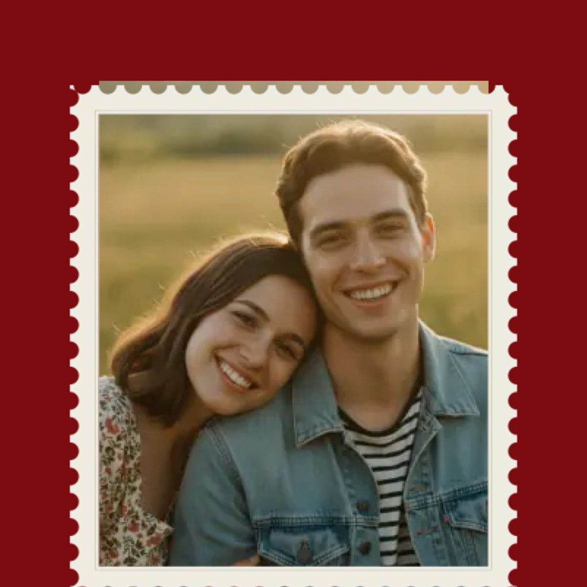 Vintage Stamp Photo Print detail