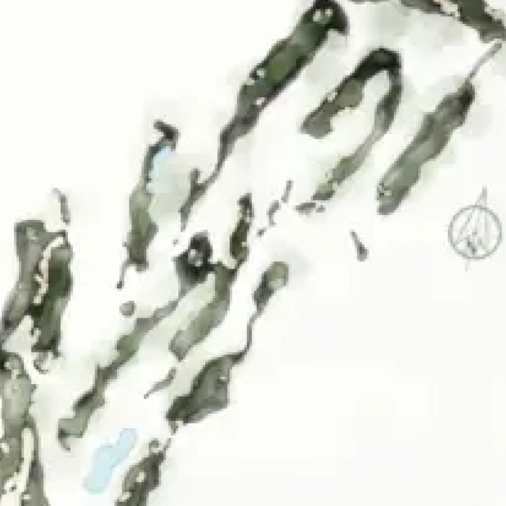 Watercolor Golf Course Map detail