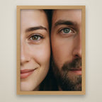 Cheek to Cheek Couple oak frame