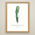 Signature Hole Print oak frame