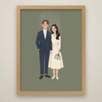 Storybook Portrait oak frame