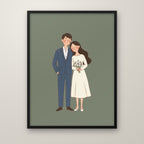 Storybook Portrait in a black frame