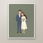 Storybook Portrait in a white frame
