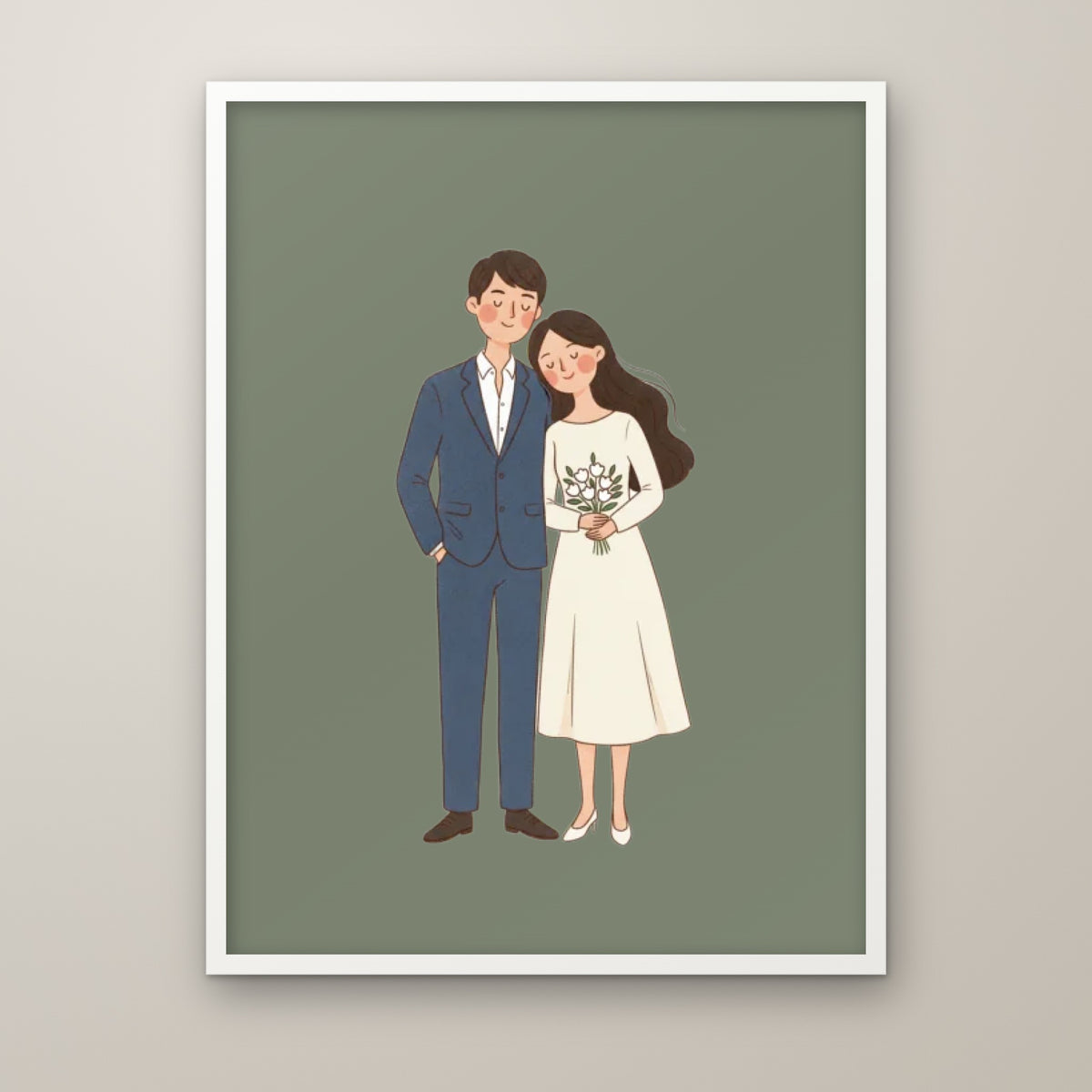 Storybook Portrait in a white frame