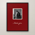 Vintage Stamp Photo Print in a black frame